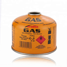 Кемпинг газы 190г 227г 450г газ плитасына арналған EN417 бұрандалы клапаны бар канистрлік газ картриджі