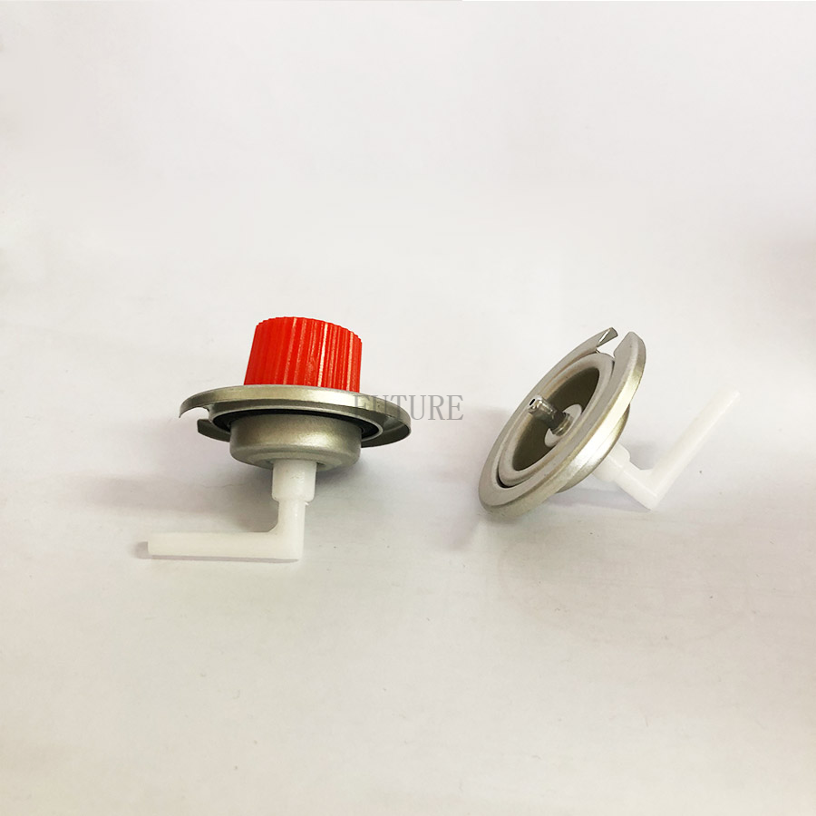 LPG Cartridge valve can valves and red caps and portable gas stove valve