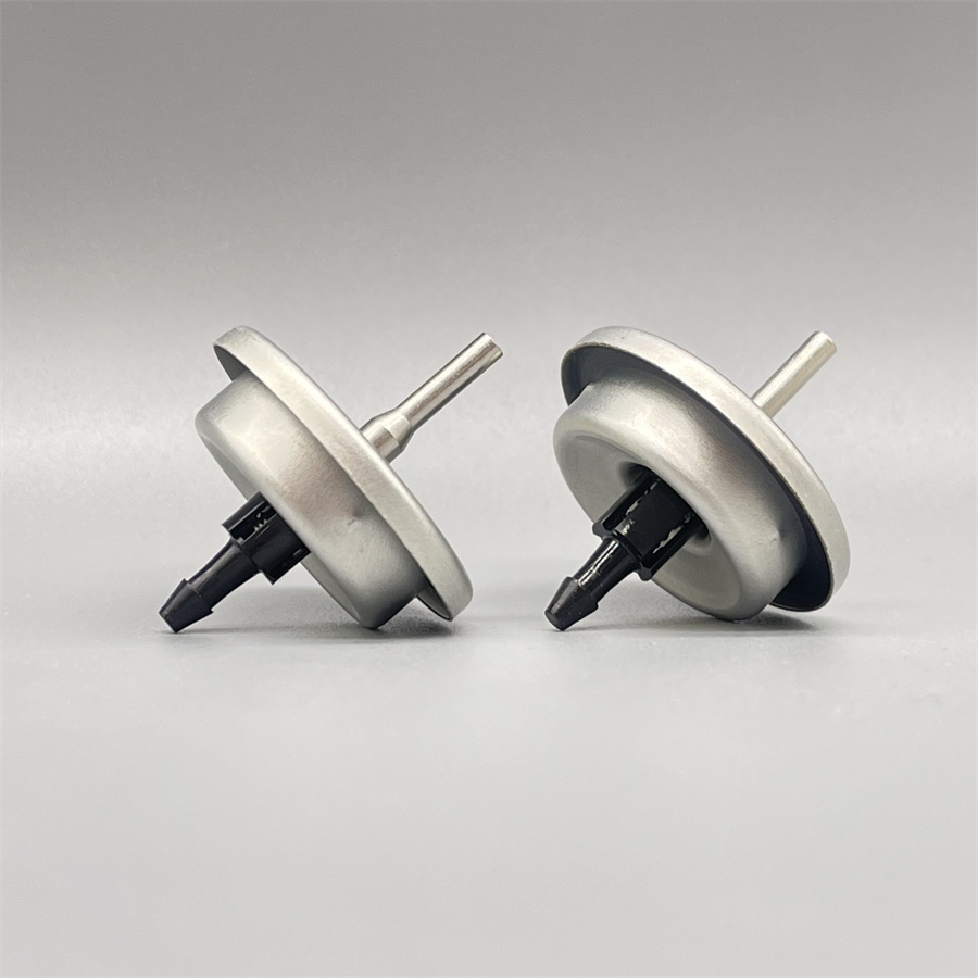 Food-grade stainless Aerosol valve for Lighter Gas for culinary torches with anti-clog filter