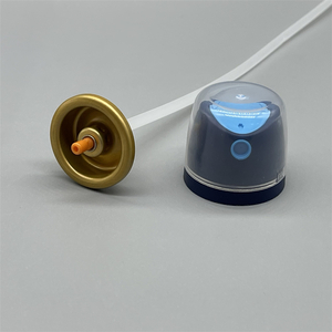 Deodorant body spray valve with child-safe lock for families with kids