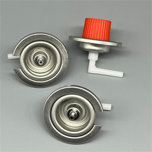Compact Cassette Gas Valve for Portable Stoves with Precision Control and Safety Lock