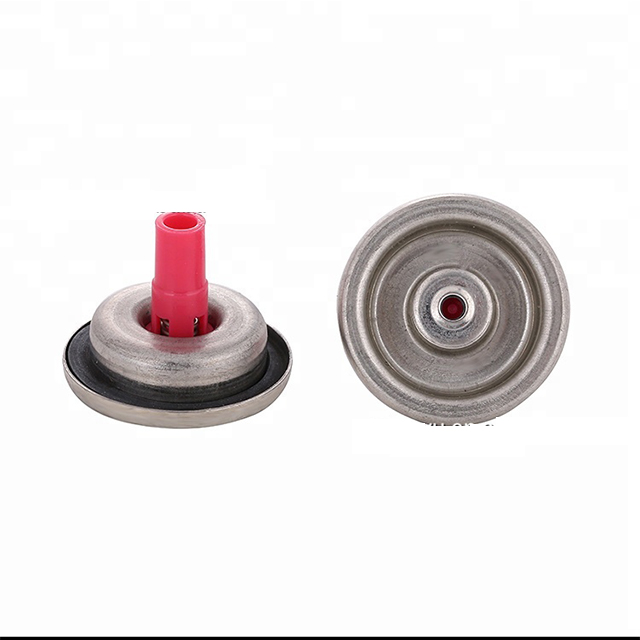 Vijačni ventil z eno plastjo ali dvojno plastjo za pločevinke butana