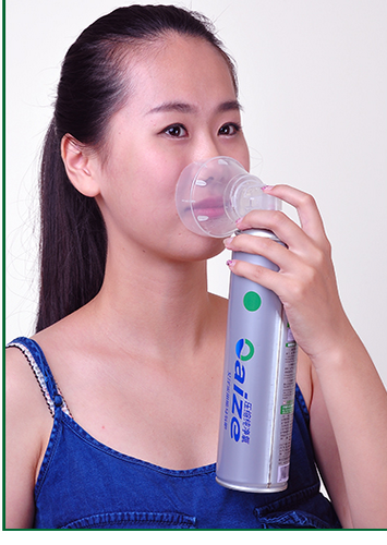 Tragbare Aerosol-Sauerstoffmaske / Kunststoff-Sauerstoffmaske für Dosensauerstoff / Sauerstoff-Aerosolventil für Blechdosen 