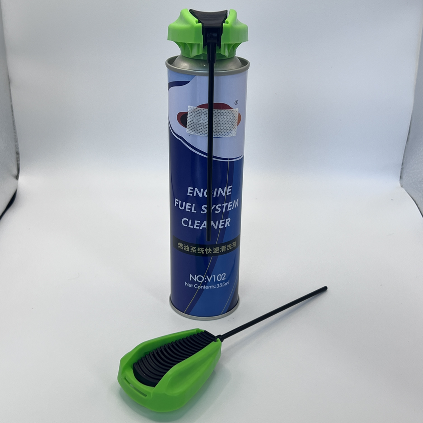 Allsidig aerosolsprøyte med sammenleggbart rør og lås - flerbruksløsning for rengjøring og vedlikehold