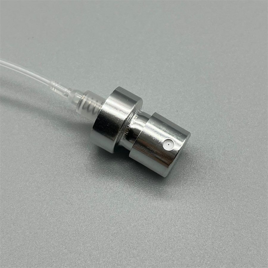 silver color perfume pupm with cap (23)
