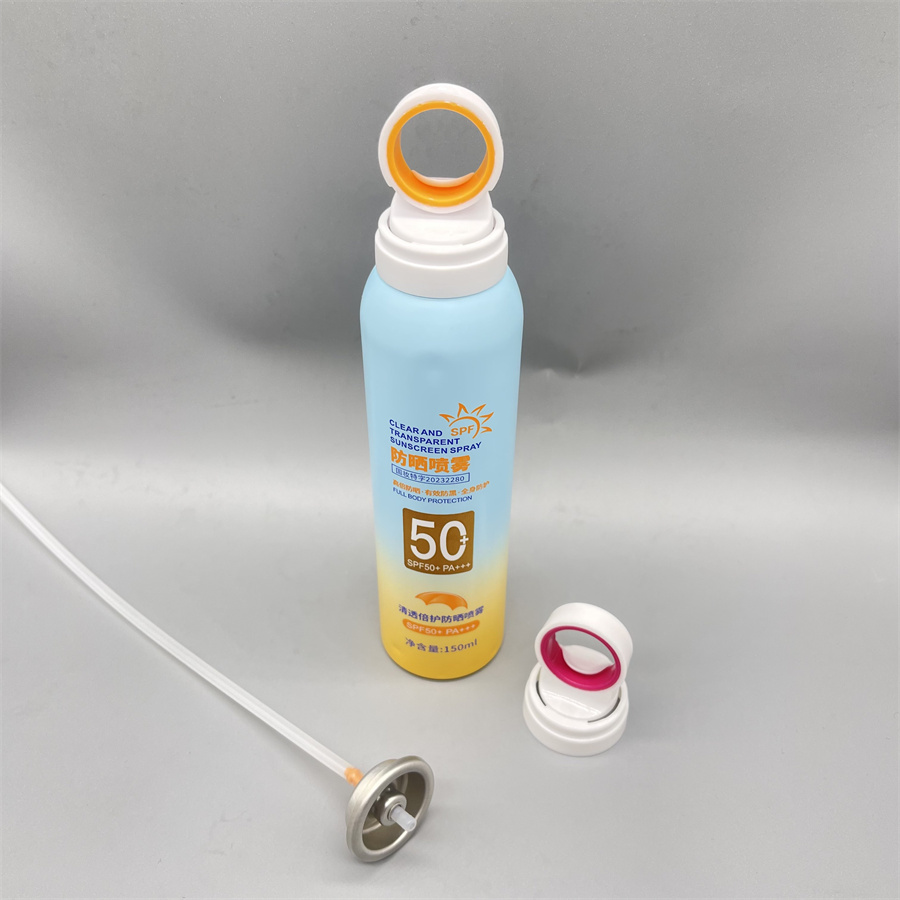 Moisturizing sunscreen spray valve (159)