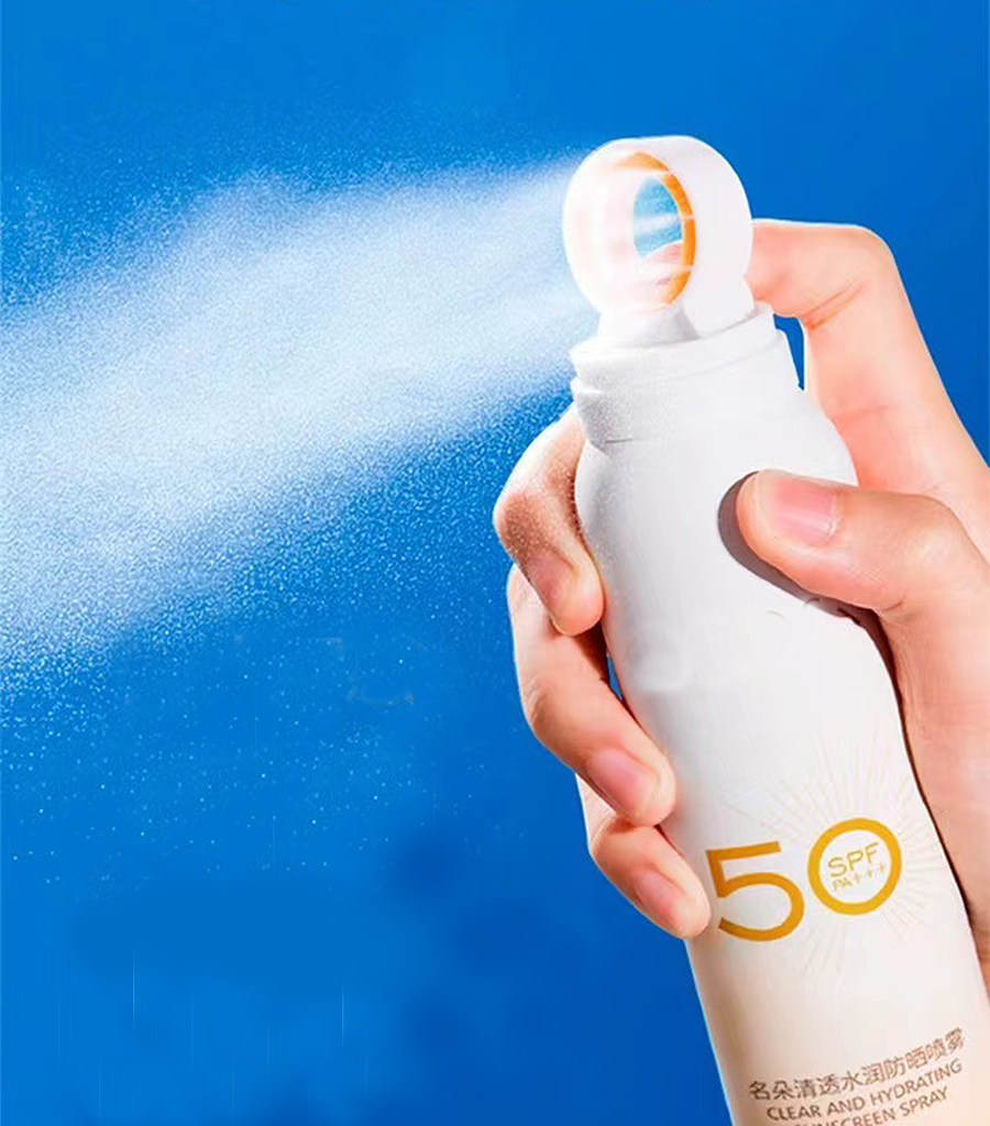 Moisturizing sunscreen spray valve (16)