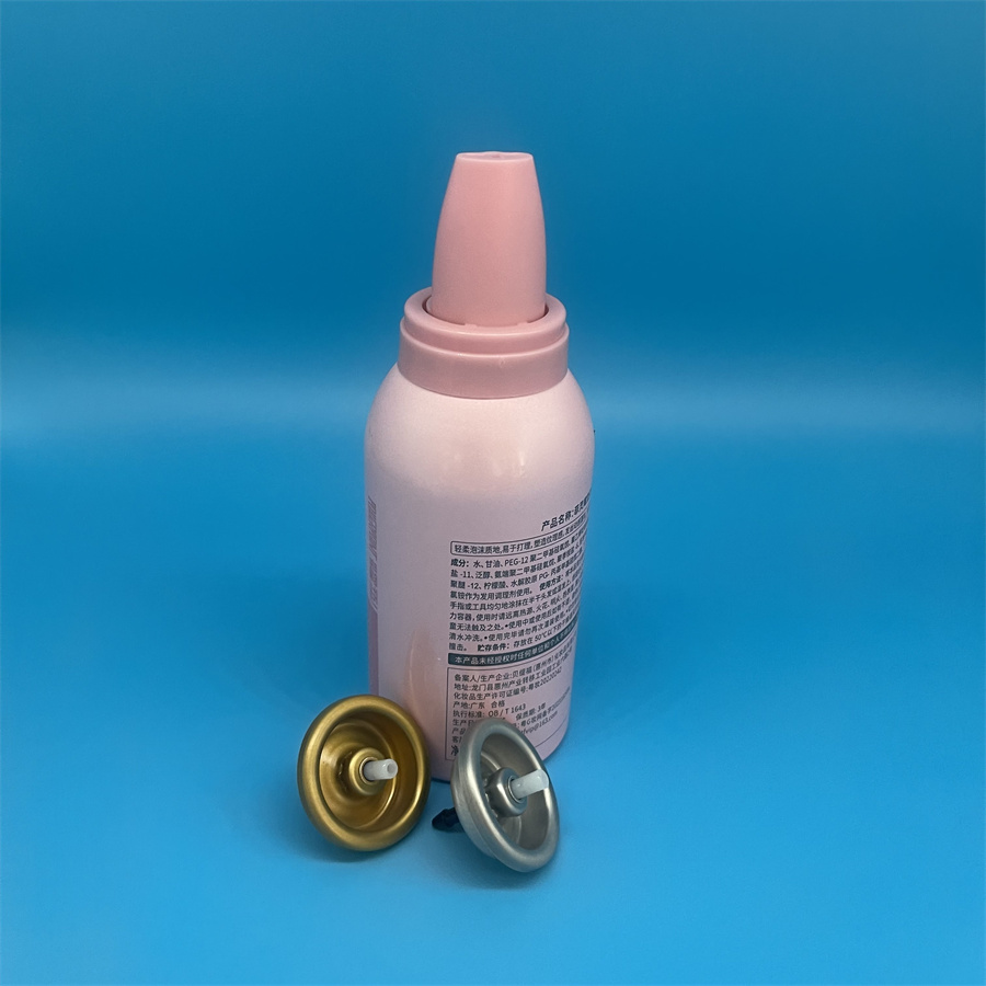 Natančen ventil za doziranje pene za lase v obliki aerosola - profesionalni nadzor oblikovanja