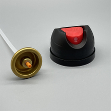 Deodorant body spray valve with travel-sized design for frequent business travelers