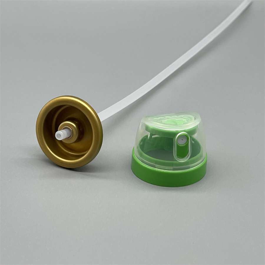 Deodorant body spray valve with child-safe lock for families with kids