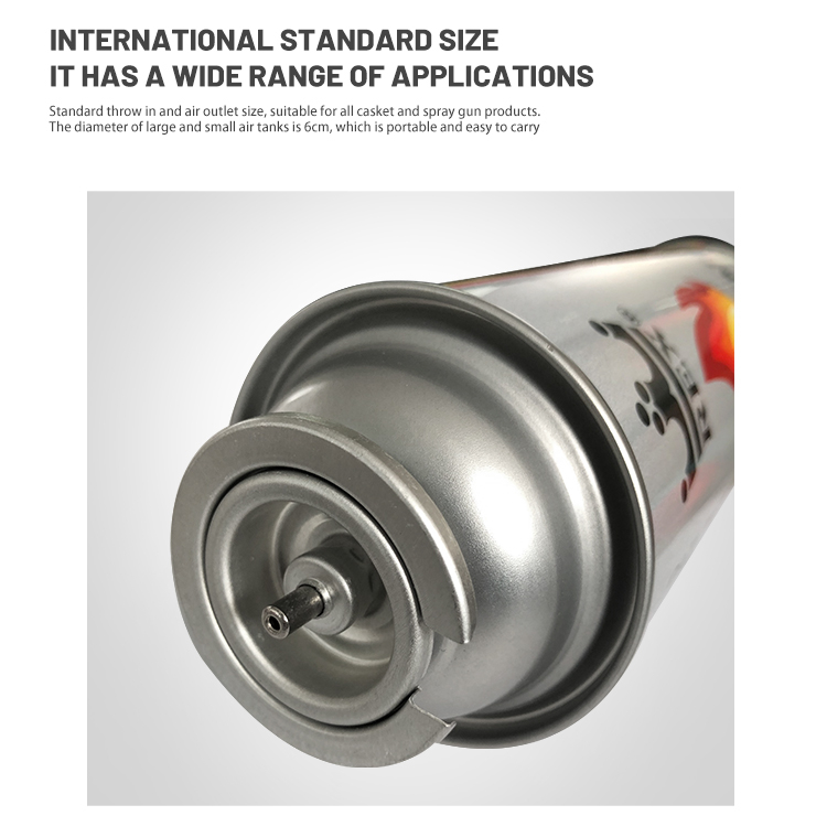 One Inch Portable Butane Gas Stove Valve for Cooking Camping Stove Valve Cartridge Tin Cans 