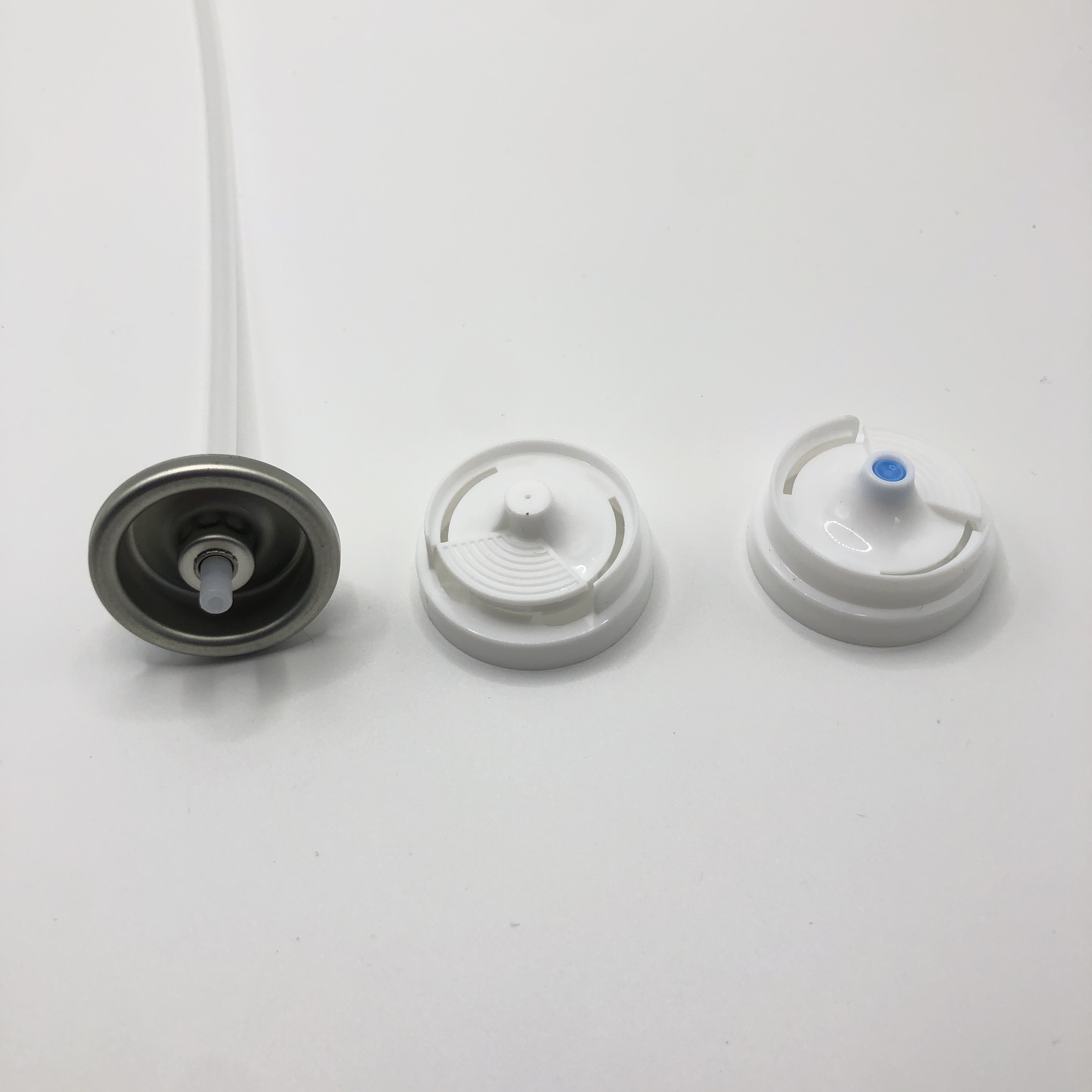 Heavy-Duty Antibacterial Deodorant Valve for Industrial Air Sanitizers & Odor Neutralizers Featuring Touch-Free Activation and Continuous Protection