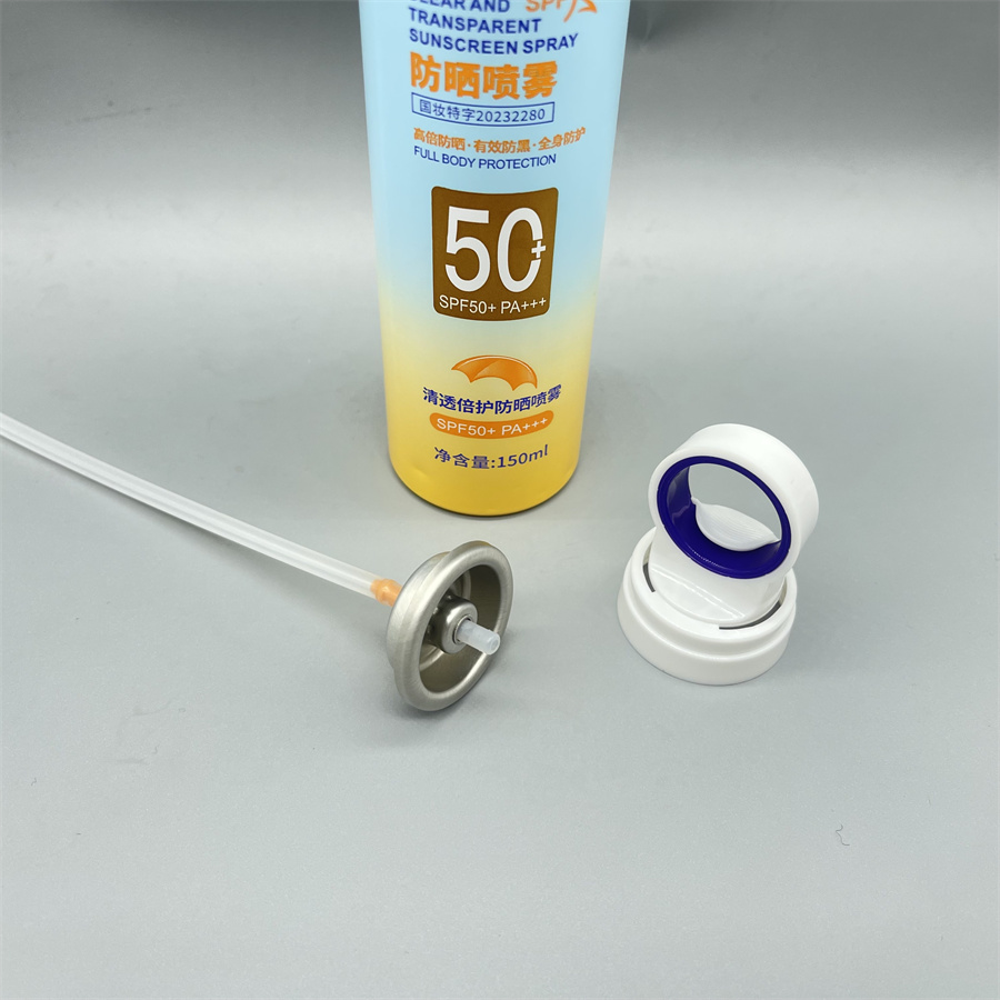 Moisturizing sunscreen spray valve (168)