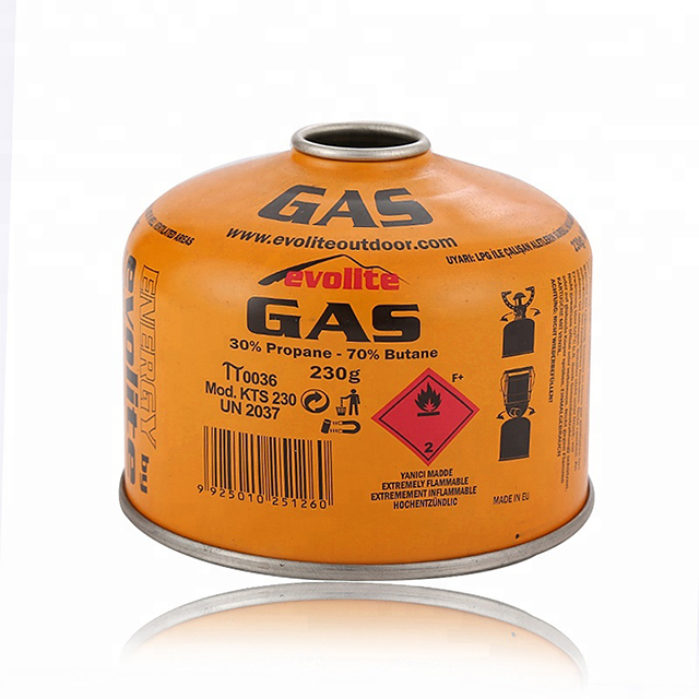 Camping Gas 190g 227g 450g Canister Gas Cartridge with EN417 Threaded Valve for Gas Stove
