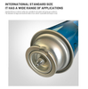 One Inch Camping Cartridge Gas Aerosol Valves / Portable Butane Gas Stove Aerosol Valve for Tin Cans 