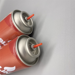 Tamper-evident Aerosol valve for Lighter Gas for retail markets with locked ferrule