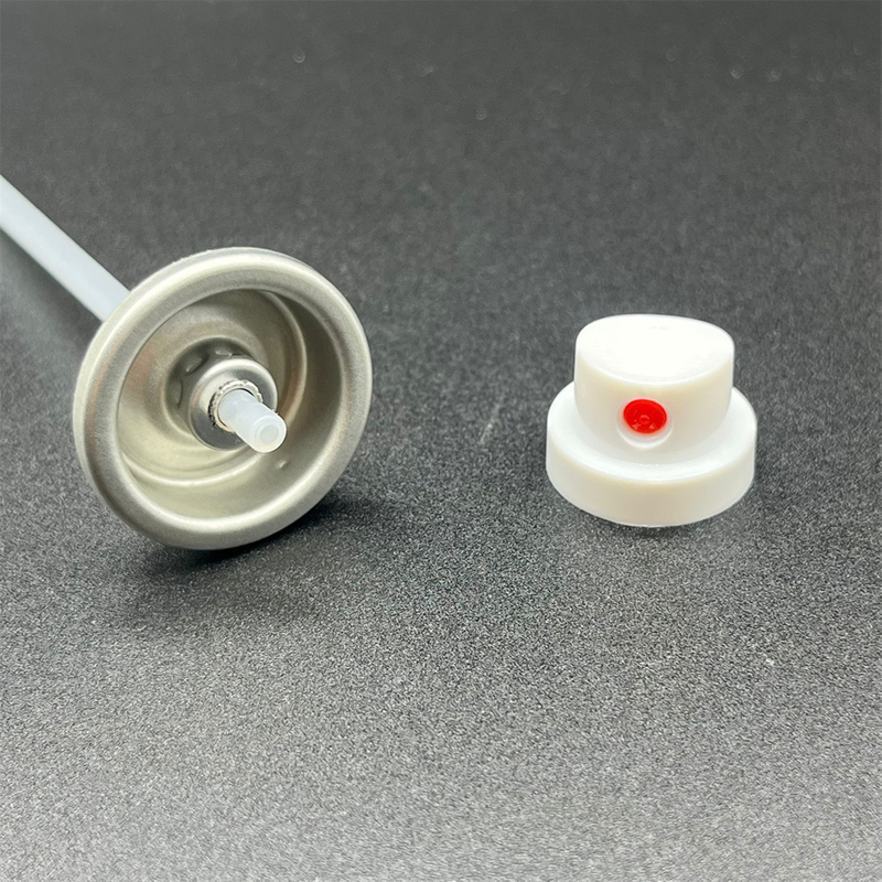 Compact Dry Shampoo Spray Valve with Actuator | Travel-Friendly Hair Care Solution | 0.9mm Orifice