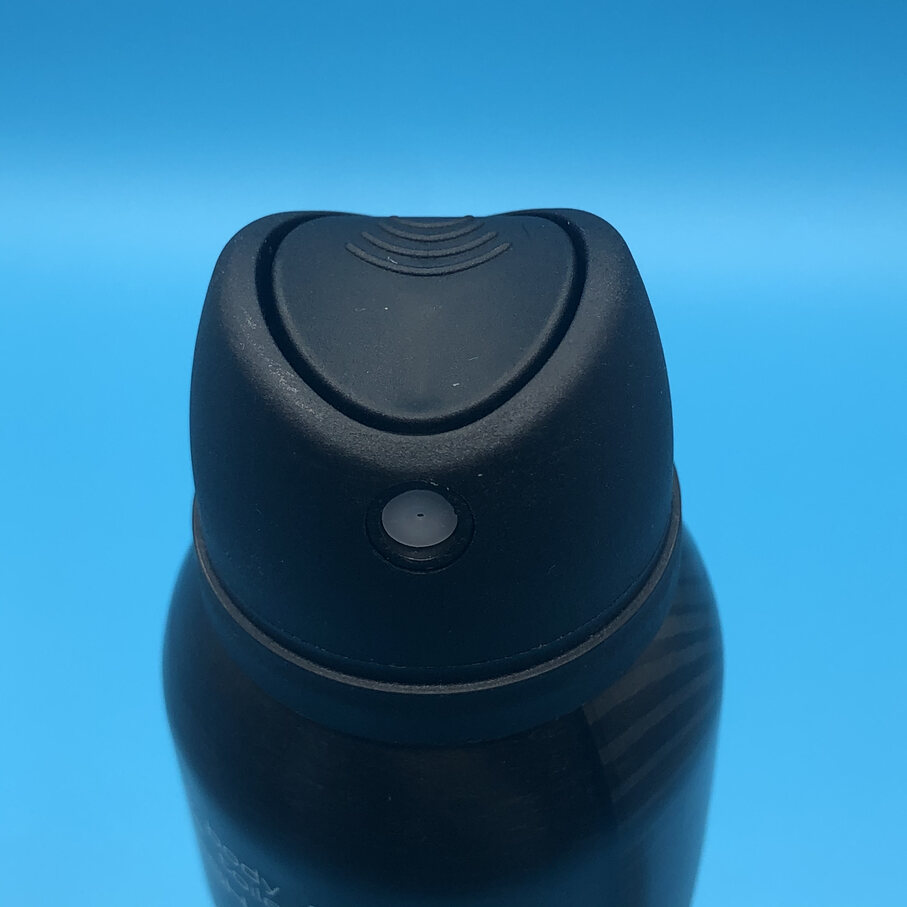 Спрей клапан със заключваща капачка за тяло за сигурно и устойчиво на течове съхранение и транспортиране