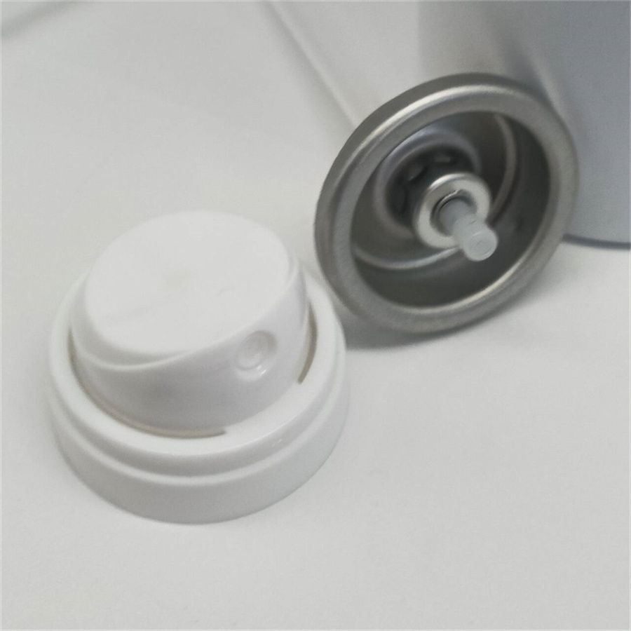 Sustainable Dry Shampoo Spray Valve with Low-Force Actuator for Brand Owners Featuring 100% Recyclable Design