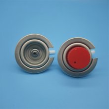 Butane gas stove valve with compact size for backpacking stoves and mini cookers with lightweight structure