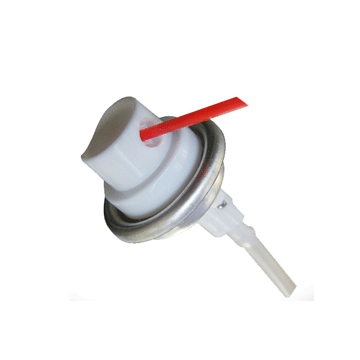  360-stupňový aerosólový rozprašovací ventil / všesmerový rozprašovací ventil 