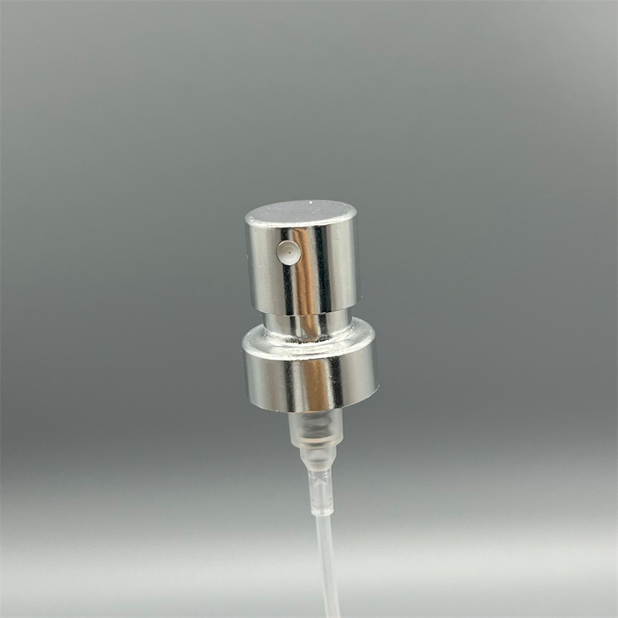 silver color perfume pupm with cap (30)