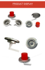 One Inch Camping Cartridge Gas Aerosol Valves / Portable Butane Gas Stove Aerosol Valve for Tin Cans 