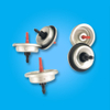 Gas Lighter Refill Valve with Double Orifice Stem And Stainless Steel Spring for BBQ Grills And Outdoor Cooking