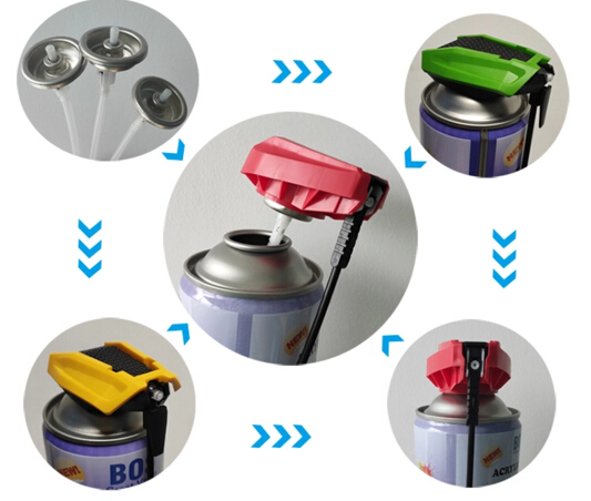 sprayhead with foldable tube
