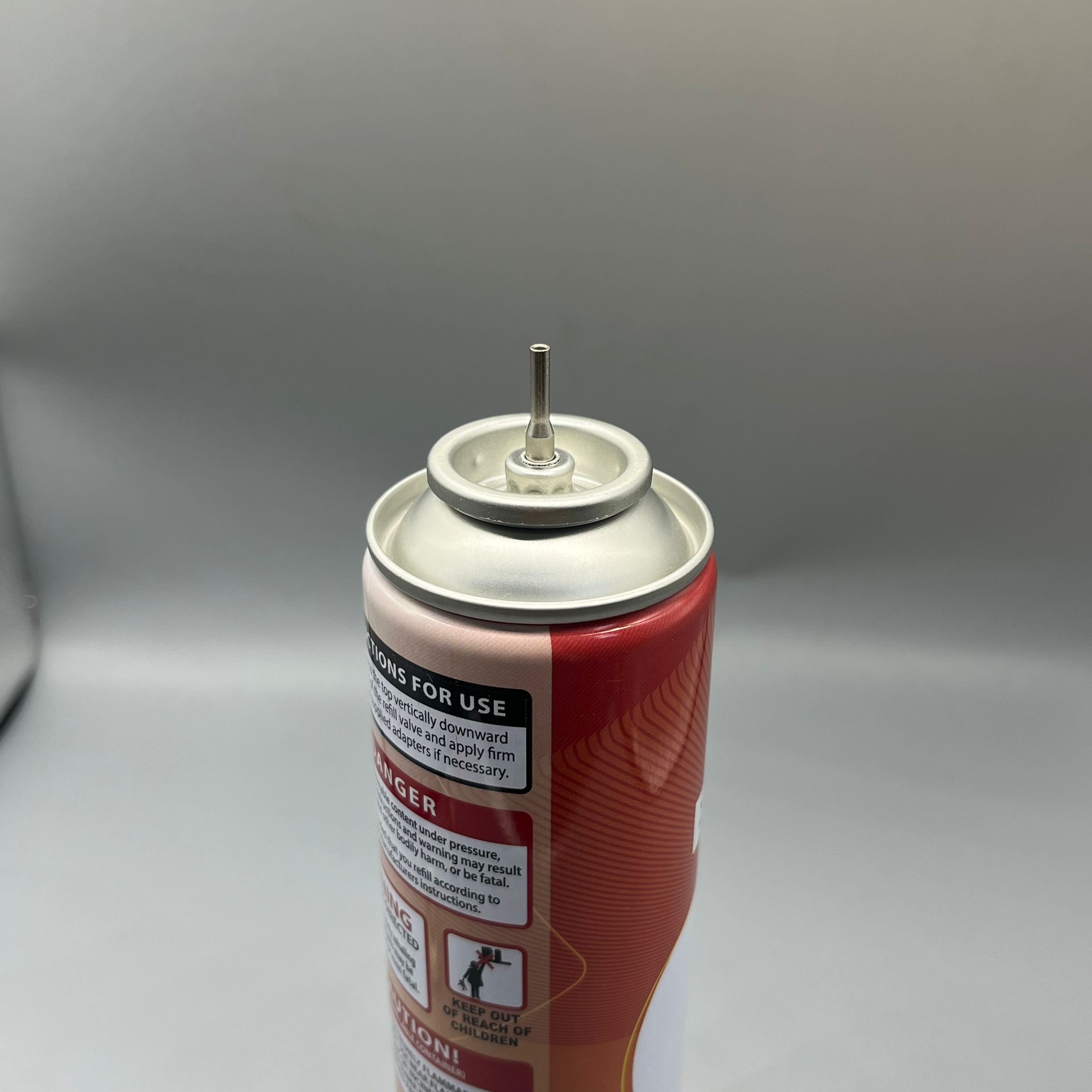 Red - Adapted Lighter Gas Valve for Outdoor Camping - Standard Size