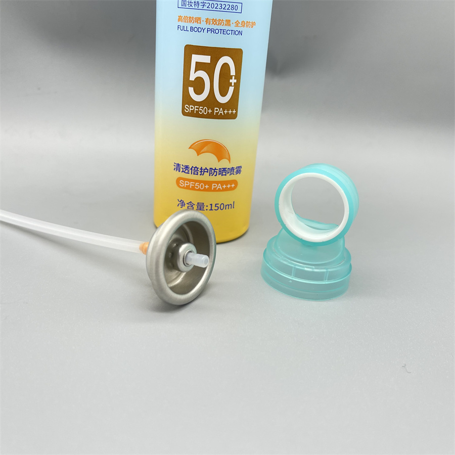 Moisturizing sunscreen spray valve (163)