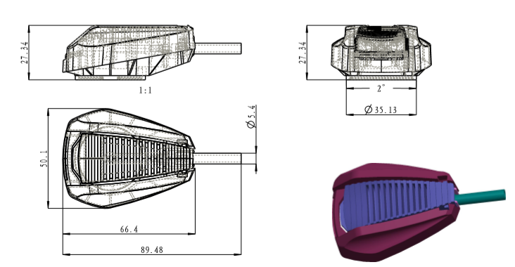 sprayhead with foldable tube manufacturer foldable tube sprayhead supplier 3