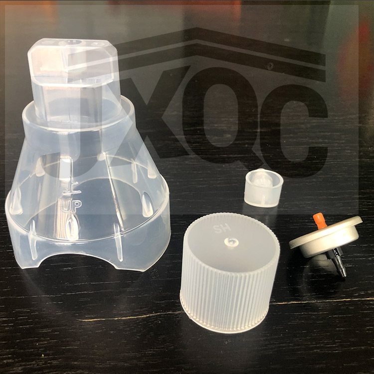 oxygen mask spray valve with cap 