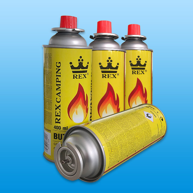 Bután gázpatron hordozható tűzhelyekhez - 400 ml