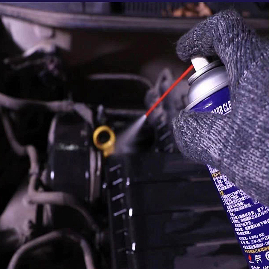 Kaasuttimen puhdistusventtiili WD40 -voiteluaineventtiili ((3)