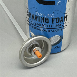 Precision Rich-Lather Shaving Foam Valve for Premium Men's Grooming Products with Skin-Safe Smooth Dispensing and Clog Resistance