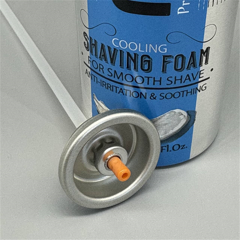 Precision Rich-Lather Shaving Foam Valve for Premium Men's Grooming Products with Skin-Safe Smooth Dispensing and Clog Resistance