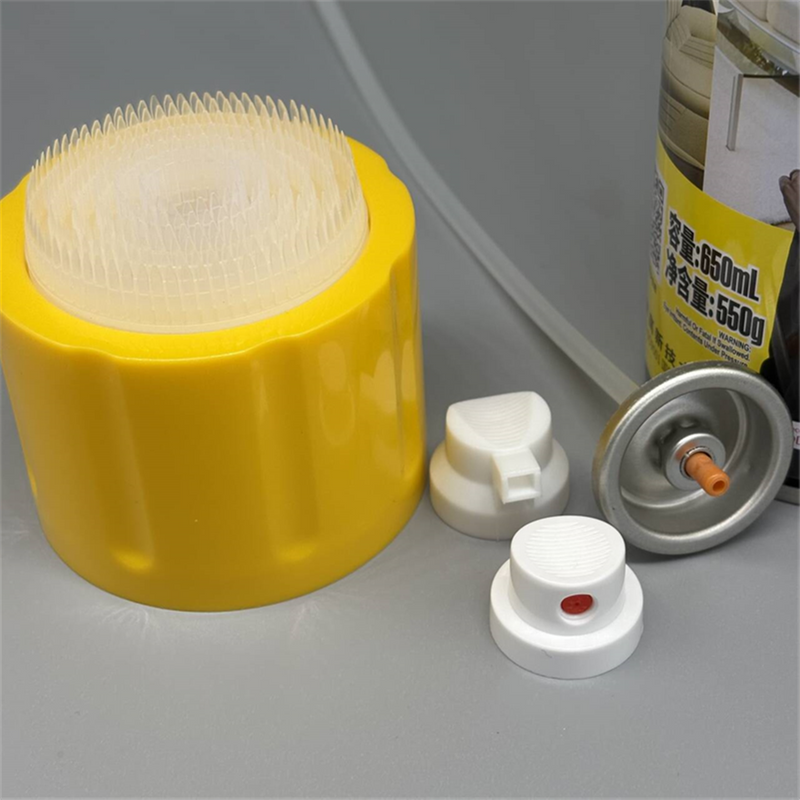 Compact Foam Cleaner Valve for Travelers with Leak-Proof Design