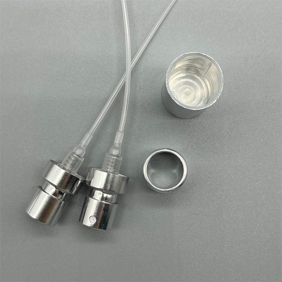 silver color perfume pupm with cap (20)