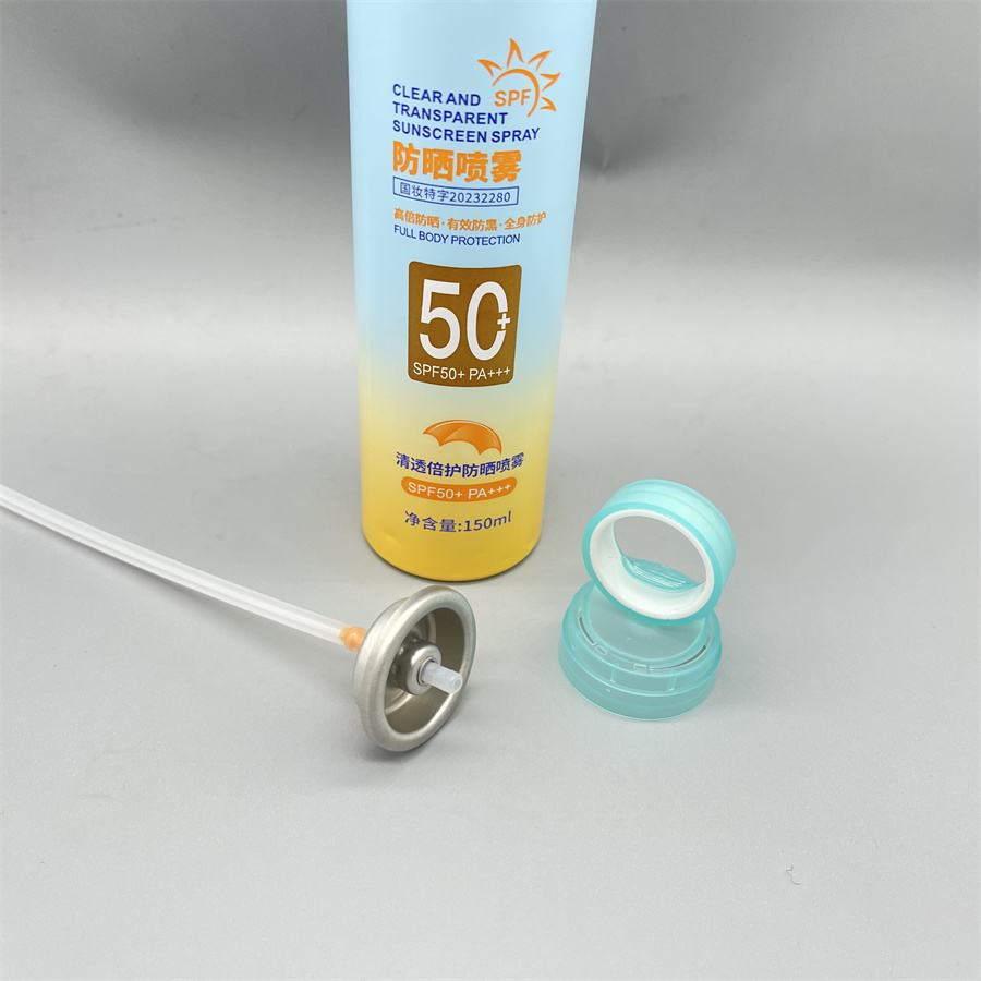 Moisturizing sunscreen spray valve (164)