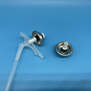 PU Foam Spray Valve with Straw & Cap | Polyurethane Foam Dispensing Valve for Construction Sealing & Home Repairs | Leak-Proof Design for Easy Foam Application