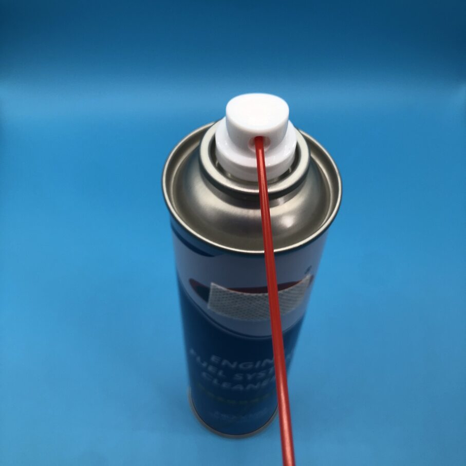 Compact Spray Nozzle Valve for Precise Application of Carburetor Cleaner