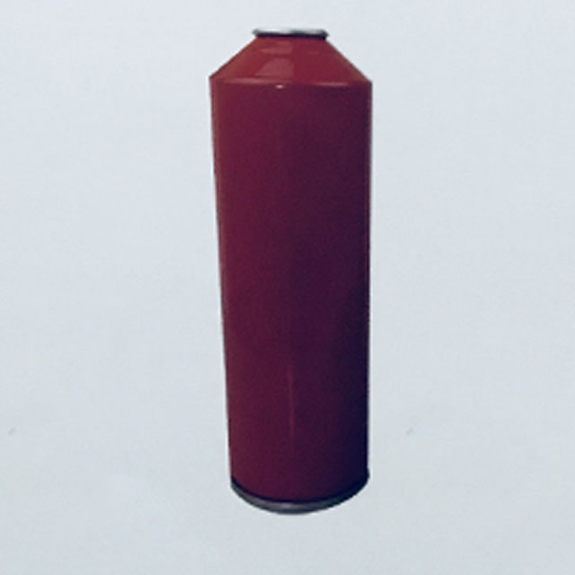 R134a Prazna aerosolna pločevinasta hladilna plinska posoda z barvo